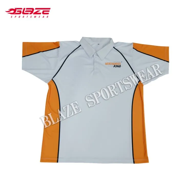Fitted Striped White Polo Shirts